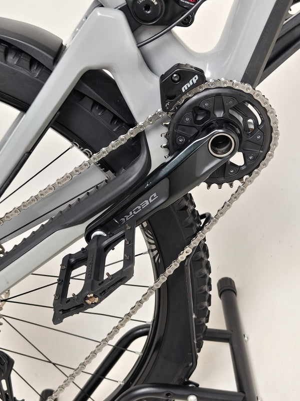Nukeproof Giga 290 Comp Carbon 2022 bike revealed during a trail ride.