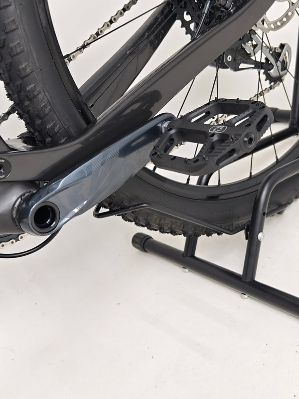 Scott Spark RC 900 Team Issue AXS Carbon bike viewed during a test ride.