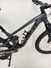 Trek Top Fuel 8 GX AXS 2024 showcasing the bike's sleek lines and performance-oriented design.