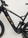 GT E Force Amp+ Full Suspension e-Bike 2024 close-up of wheel details in excellent condition, XL size, Yari, only 51 miles, for £2,250.