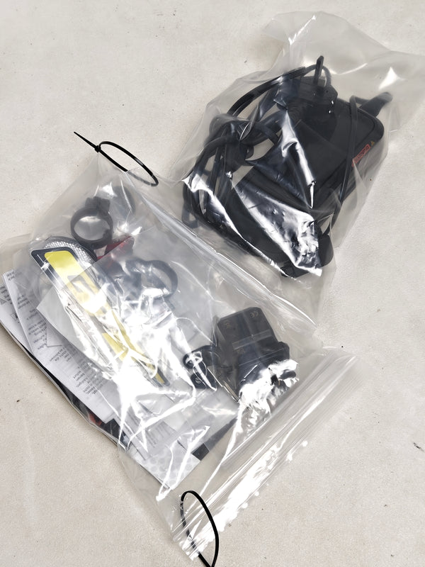 GT E Force Amp+ Full Suspension e-Bike 2024 from a side perspective, XL size, Yari specs, excellent condition, only 51 miles, designed for £2,250.