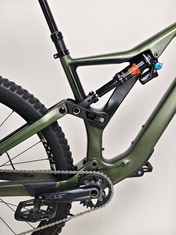Orbea Rallon M20 Carbon 2021/ LARGE / FOX 38 / RRP: £4,259.00 / Very Good Condition! front suspension travel and fork crown detail
