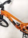 Trek Slash 7 Factory Orange / X-LARGE / YARI / RRP: £3,200.00 / Very Good Condition / Our Price 1,770.00 including FREE UK Delivery! Rear tyre and chainstay clearance view on Trek Slash 7