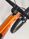 Trek Slash 7 Factory Orange / X-LARGE / YARI / RRP: £3,200.00 / Very Good Condition / Our Price 1,770.00 including FREE UK Delivery! Bontrager Line Comp 30 wheel and tubeless tyre close-up on Trek Slash 7