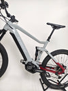 Detailed view of the Haibike AllTrail 5 27.5 2022 Full Suspension e-Bike's wheels highlighting the quality wheels. Purchase for £1,870.00 at eMado!