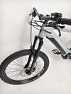Haibike AllTrail 5 27.5 2022 Full Suspension e-Bike showcasing its suspension near a trail. Buy now for only £1,870.00 at eMado!