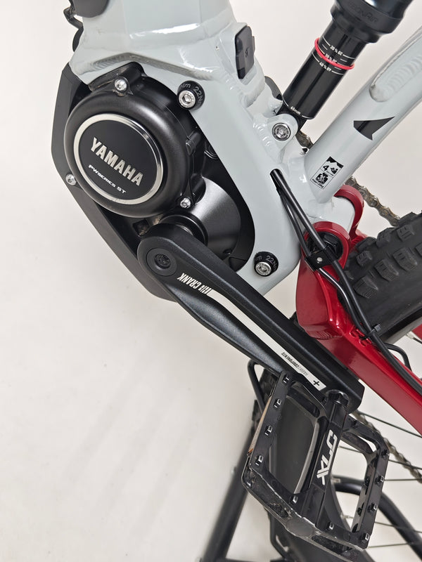 Image focusing on bike performance aspects of Haibike AllTrail 5 27.5 2022 Full Suspension e-Bike. Available for only £1,870.00 at eMado!