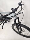 Haibike AllTrail 5 27.5 2022 Full Suspension e-Bike showcasing its urban grey colour. Excellent condition and only £1,870.00 at eMado!
