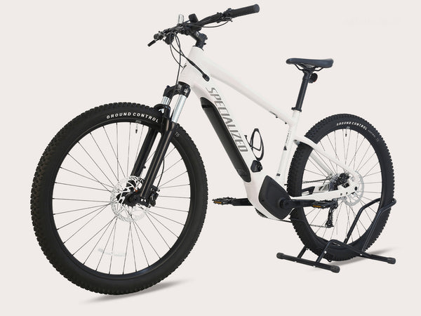 Top view of the Specialized Turbo Tero 3.0 showing handlebars and display, emphasizing user-friendly controls and features.