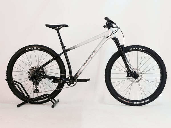 Whyte 629 V6 2025 medium trail hardtail bike in like new condition on a white background.