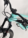 Close shot of handlebar grips and control setup on the GT Sensor Carbon Pro LE 2024 large mountain bike.