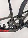Detailed close-up of Trek Slash 7 2022 suspension components in Excellent Condition - Large Frame.