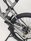 Detailed view of the rear suspension of the Merida One-Sixty 500 29 2023 mountain bike.