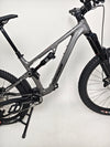 Image focusing on the Merida One-Sixty 500 29 2023 bike's frame design and rear suspension.