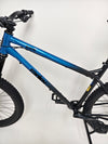 Close-up of the RockShox fork on the Used Ragley Blue Pig Race 2022, showcasing its suspension technology at eMado Bikes.