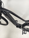 Whyte e-505 v1 Electric Bike 2024 in XL, exhibiting its premium dropper post technology.