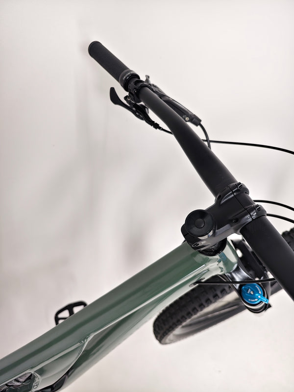 View of the used Specialized Stumpjumper Comp Alloy from a slight angle to show frame condition.