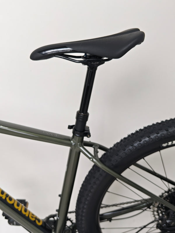 Detailed image of the internal cable routing on the 2023 Cannondale CUJO 2 frame.