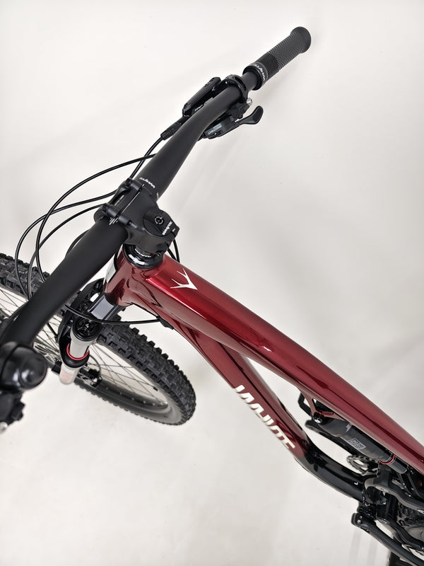 Whyte T-160 S 2025 shown in action, emphasizing its extreme off-road capabilities.