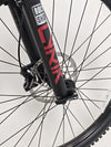 Zoomed image of Whyte T-160 S 2025 logo embedded on the bike frame, displaying brand quality.