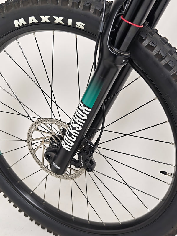 The bike frame of the Whyte 901 V4 2022 Mountain Bike under sunlight showcasing its glossy finish.