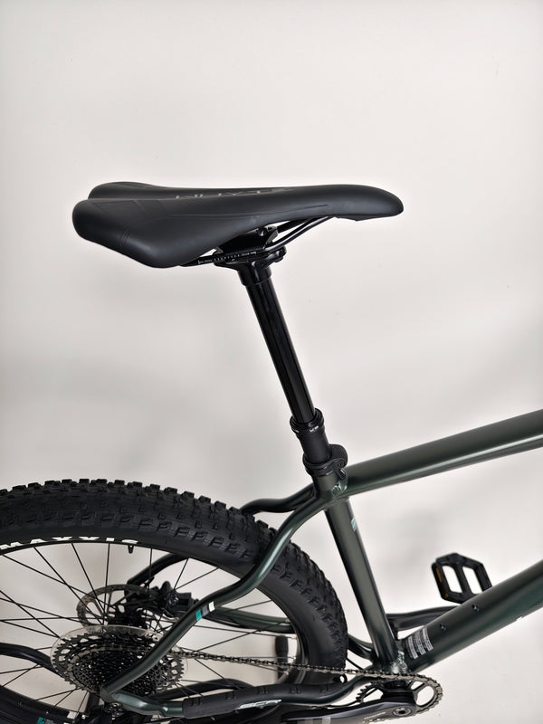 Detailed image of the front hub and wheel assembly of the Whyte 901 V4 2022 Mountain Bike.