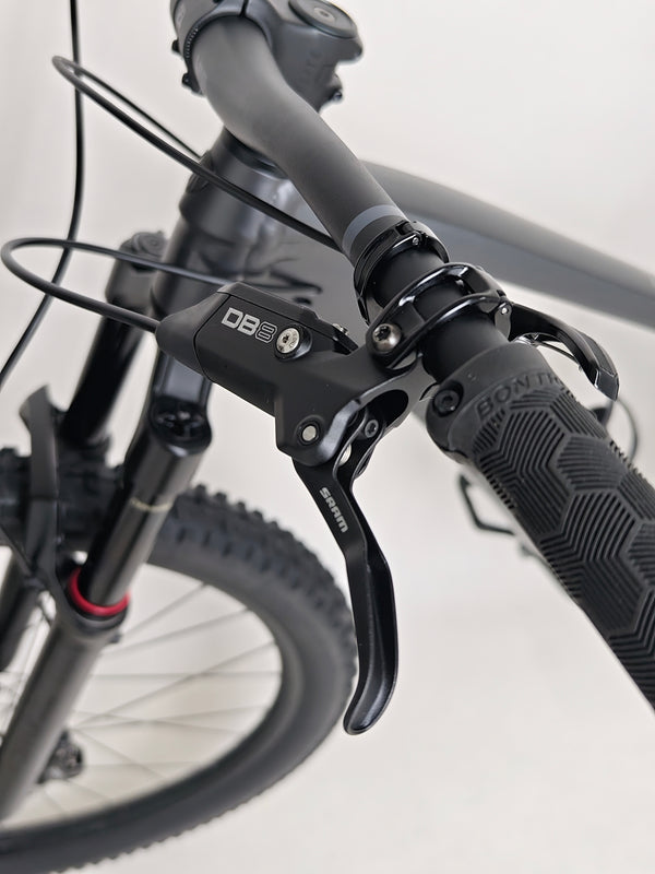 Aerial view of Trek Top Fuel 8 GX AXS 2024 displaying the bike's minimalist yet functional design.