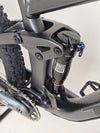 Trek Top Fuel 8 GX AXS 2024 bike in dynamic pose to showcase its suitability for mountain trails.