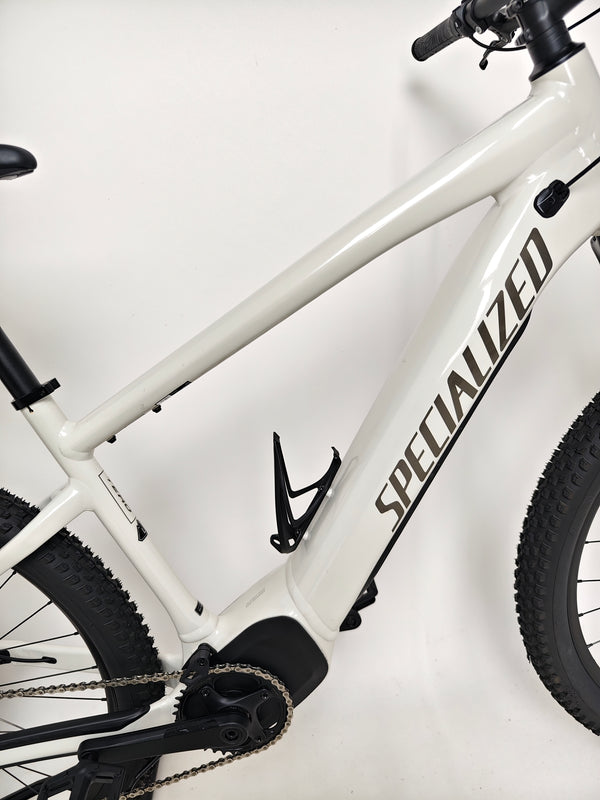 Full body view of the Specialized Turbo Tero 3.0 Electric MTB against a stunning mountain scenery.