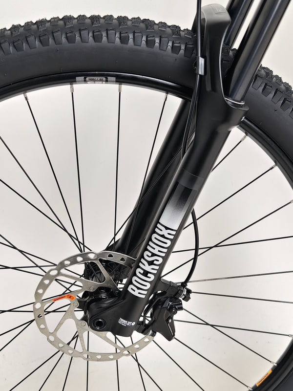 RockMachine Blizz e60-29 Electric Mountain Bike highlighting its stylish and aerodynamic design, LARGE size, RRP: £3,499.00, only 2 miles used.