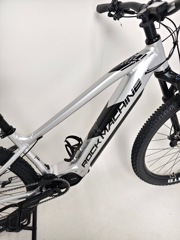 Close-up of RockMachine Blizz e60-29 Electric Mountain Bike's sturdy frame, LARGE size, RRP: £3,499.00, recently used for 2 miles.
