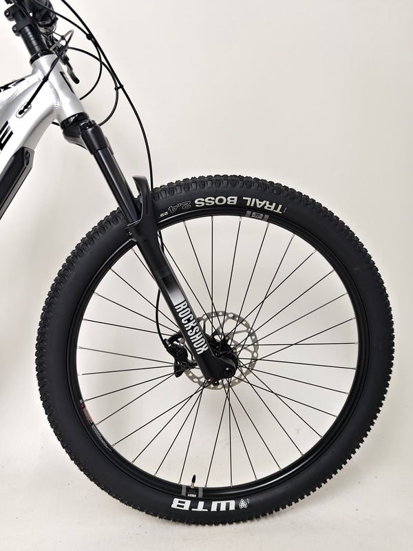 RockMachine Blizz e60-29 Electric Mountain Bike displaying its matte finishing, LARGE size, RRP: £3,499.00, used just 2 miles.