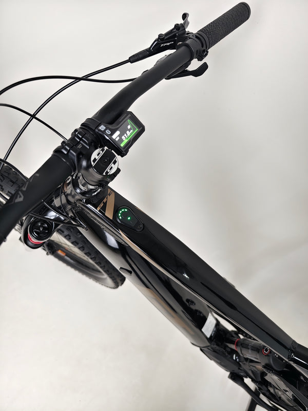 Final image of GT E Force Amp+ Full Suspension e-Bike 2024 showing a captivating overview in XL, featuring Yari, in excellent condition, only 51 miles, for £2,250.