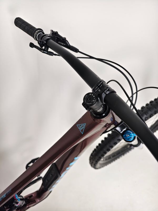 Side profile shot of Marin Alpine Trail 1 2025 in excellent condition and LARGE size, with original RRP of £3,099.00, now just £1,720.00 with FREE Delivery!