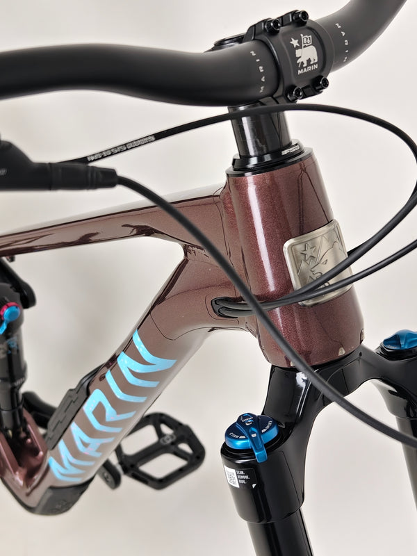 Marin Alpine Trail 1 2025 captured at a distance, showcasing the bike's excellent condition and LARGE frame. RRP: £3,099.00, now just £1,720.00 with FREE Delivery!