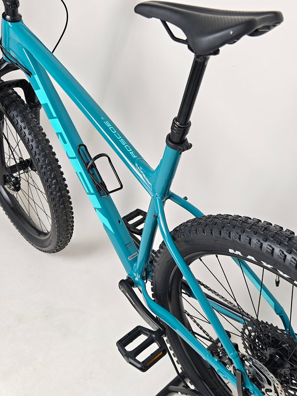 Trek ROSCOE 7 2021 focusing on its SRAM components and dropper seatpost, XL frame, in very good condition, only £590.