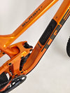 Trek Slash 7 Factory Orange / X-LARGE / YARI / RRP: £3,200.00 / Very Good Condition / Our Price 1,770.00 including FREE UK Delivery! Seat post and saddle area close-up on Trek Slash 7 in Factory Orange
