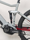 Showcasing a unique angle of the Haibike AllTrail 5 27.5 2022 Full Suspension e-Bike in excellent condition. Buy it now for £1,870.00 at eMado!