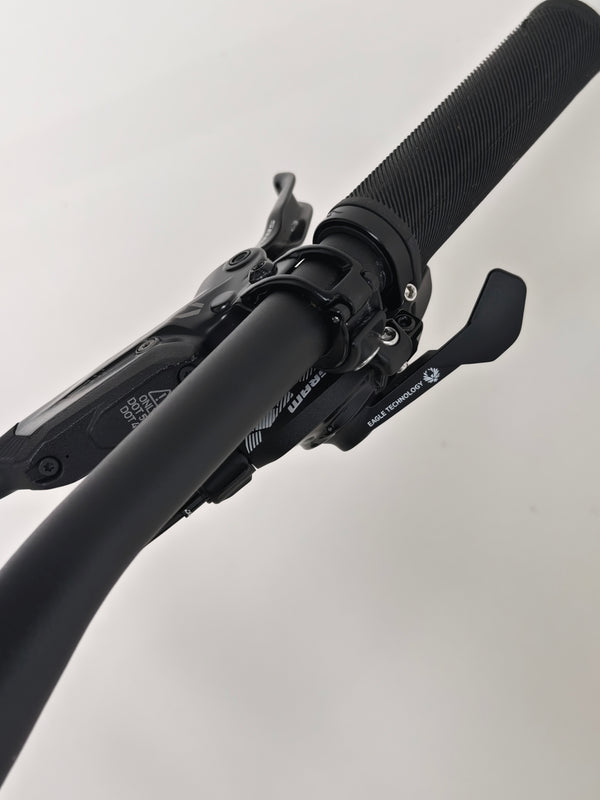 Close-up image focusing on the SRAM NX Eagle cassette of the Specialized Stumpjumper EVO Comp Alloy 29 Medium S3.