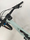 Dynamic view of Specialized Status 160 2023 Large S4 bike parked on a trail, highlighting its excellent used condition for £1,750 (RRP £2,900).