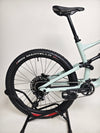 Up close on the handlebar and controls of the Specialized Status 160 2023 Large S4, ready for trail adventures in excellent used condition for £1,750 (RRP £2,900).